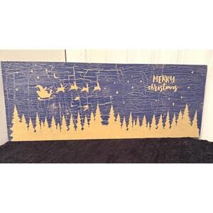 Merry Christmas Plaque, Contemporary, Rustic, Distressed, Farmhouse, Country,